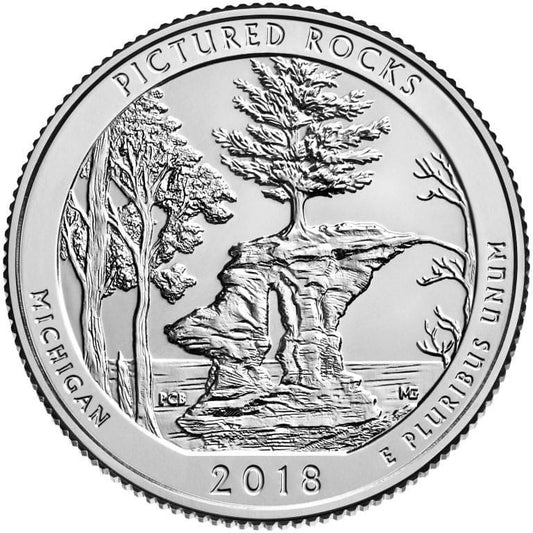 USA 25 c Park Pictured Rocks 2018 nr 41