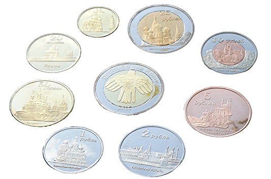 Zestaw menniczy Republika Komi x 8 2014