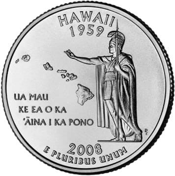 USA 25 c Hawaje 2008