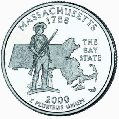 USA 25 c Massachusetts 2000
