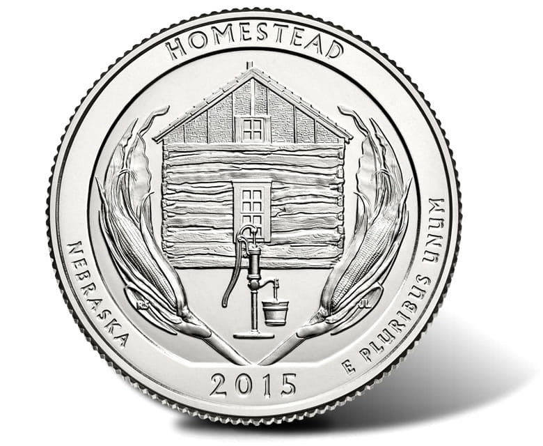 USA 25 c Park narodowy Homestead 2015 nr 26