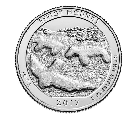 USA 25 c Park narodowy Effigy Mounds  2017 nr 36