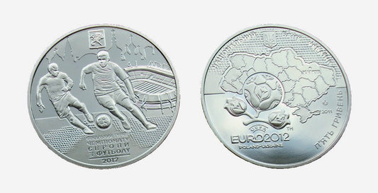 UKRAINA 5 UAH ME Polska-Ukraina Charków 2011