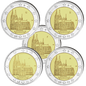 2 € Niemcy x5 Nadrenia Północna-Westfalia - Kolonia - katedra 2011 ADFGJ