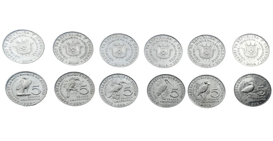 Zestaw menniczy Burundi - ptaki x 6 2014