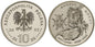 10 zł August II Mocny popiersie 2002