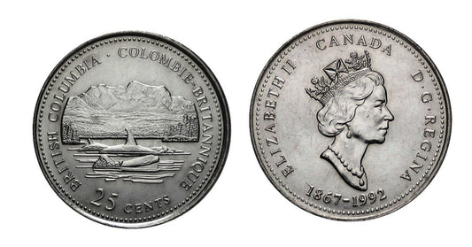 Kanada 25 c British Columbia 1992