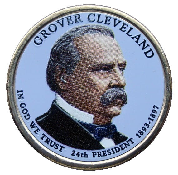 USA 1 $ Grover Cleveland 2-ga kadencja 2012 nr 24 kolor x 1
