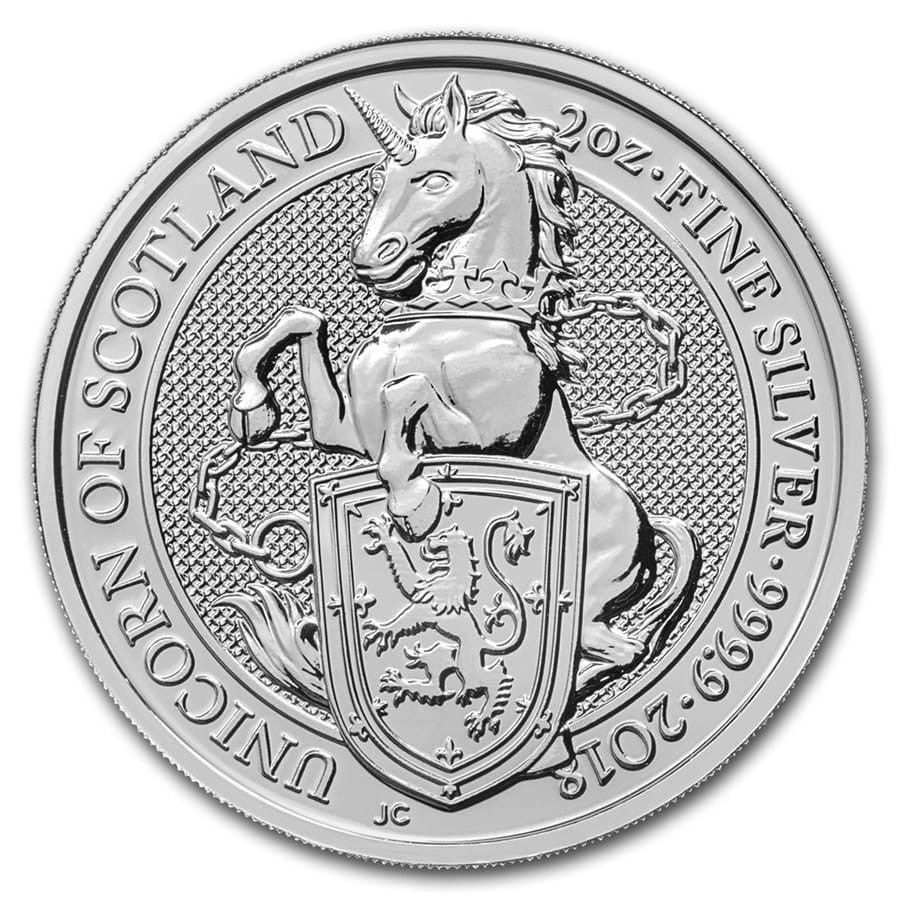 Wielka Brytania 5 f Bestie - Jednorożec 2 Oz 2018