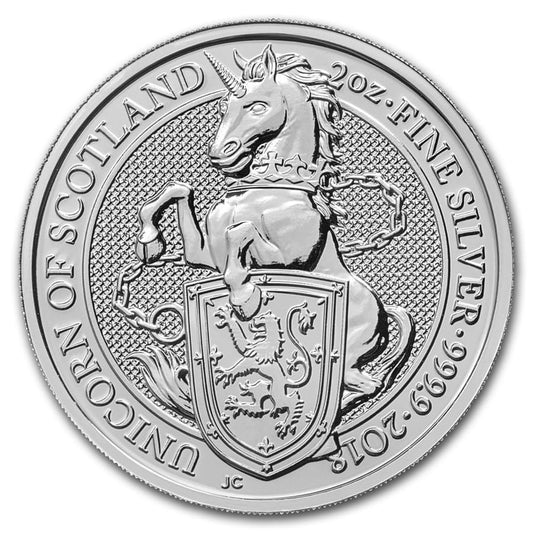 Wielka Brytania 5 f Bestie - Jednorożec 2 Oz 2018