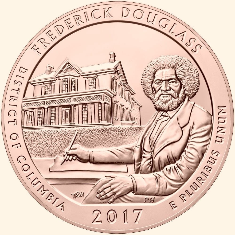 USA 25 c Park Frederick Douglass 2017 nr 37 24kAu