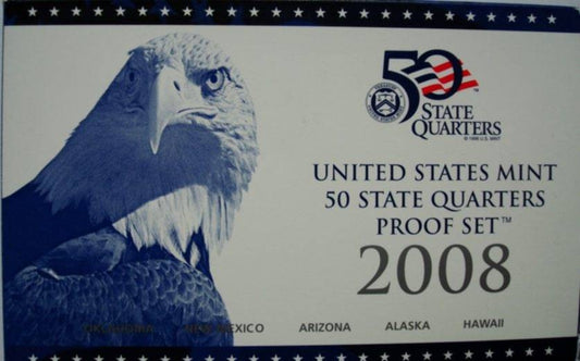 USA Proof set 5 x 25c Stany 2008 "S"