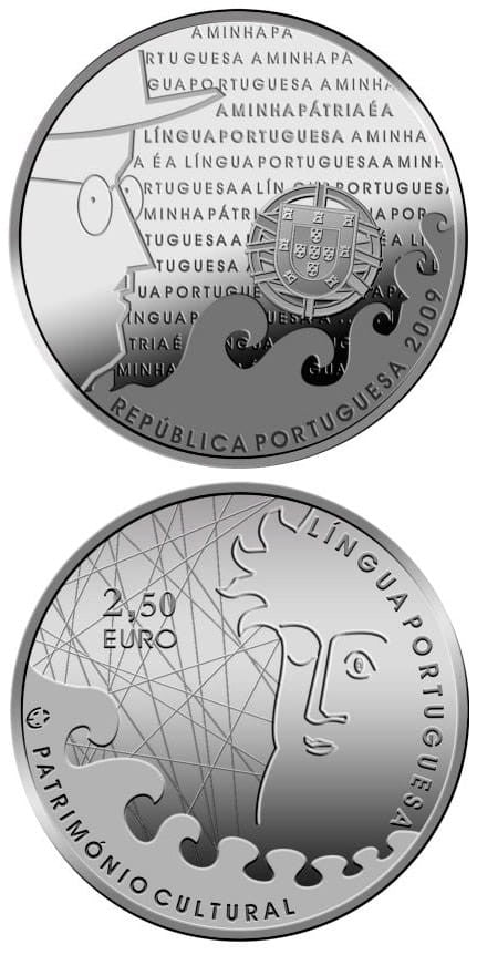 2,5 € Portugalia Lingua Portuguesa 2009
