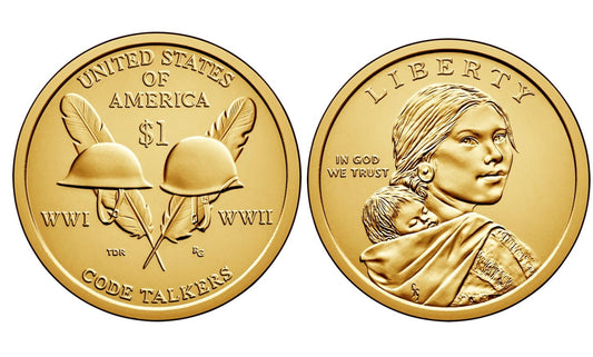 USA 1 $ Rdzenni Amerykanie Koderzy I i II WŚ  2016