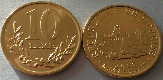 Albania 10 leke zamek Berati 2013