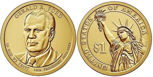 USA 1 $ Gerald R. Ford  2016 nr 38