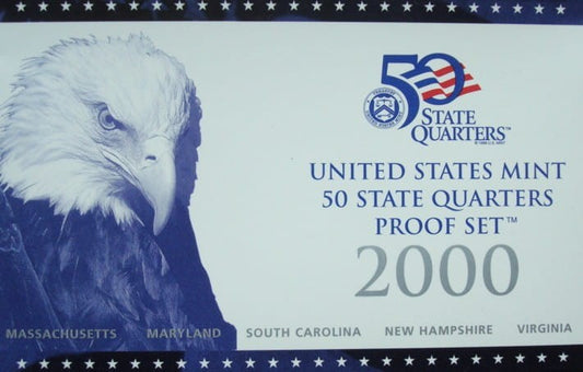 USA Proof set 5 x 25c Stany 2000 "S"