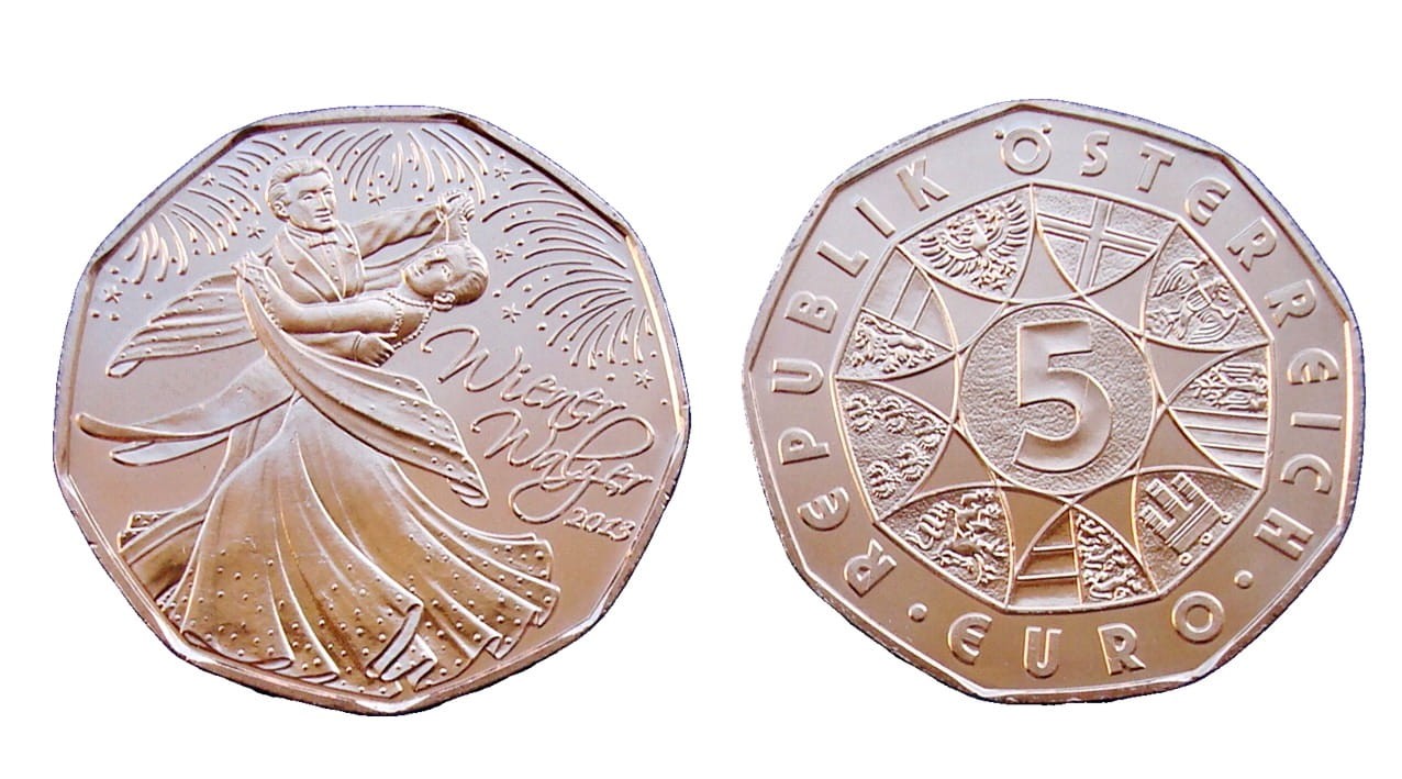 5 euro Austria Walc wiedeński 2013