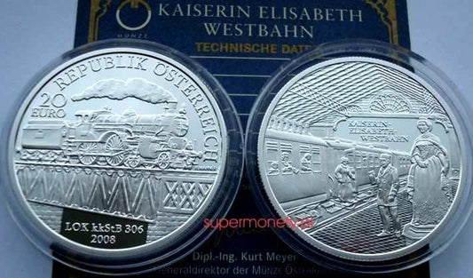 20 € Austria  Kolej Cesarzowej Elżbiety 2008