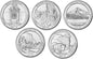 USA 25 c Parki narodowe x5 2010