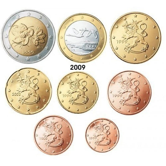 Euro set Finlandia zestaw menniczy x 8 2009