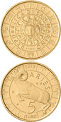 5 euro San Marino Zodiak - Baran 2018