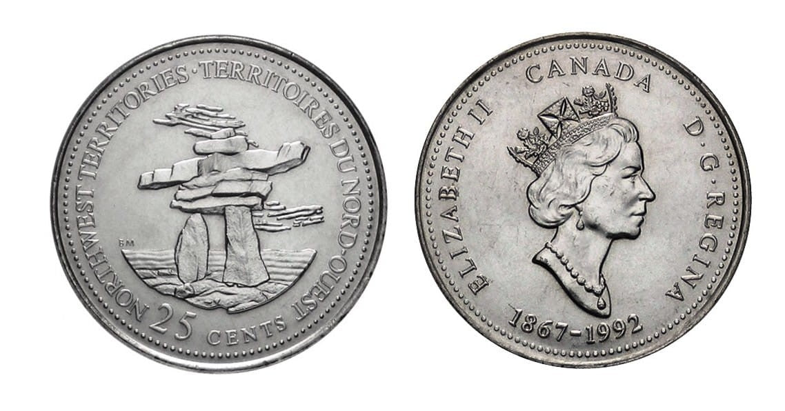 Kanada 25 c Northwest Teritories 1992