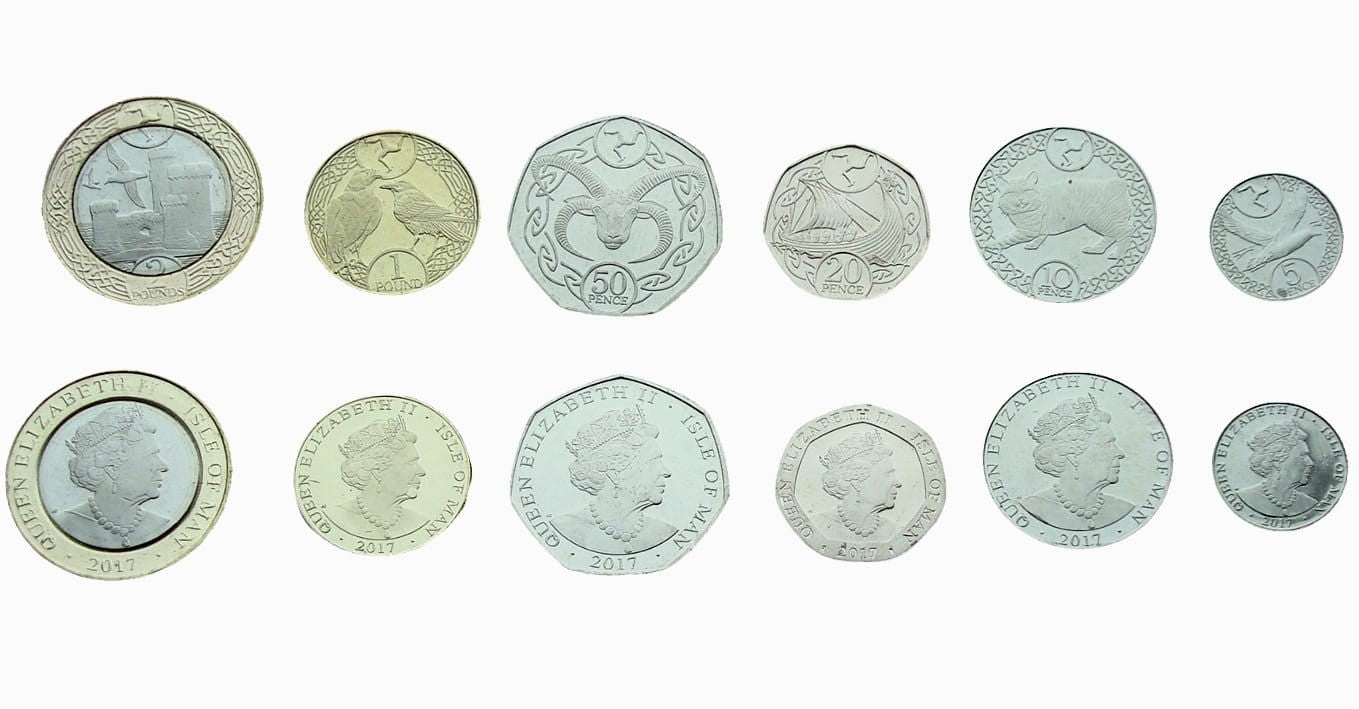 Zestaw menniczy Wyspa Man Zwierzęta x 6 2017
