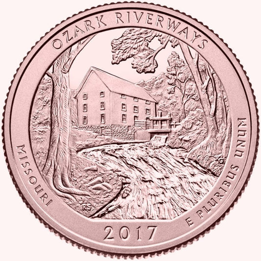 USA 25 c Park narodowy Ozark 2017 nr 38 24 K Au
