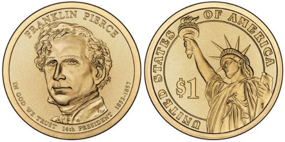 USA 1 $ Franklin Pierce 2010 nr 14