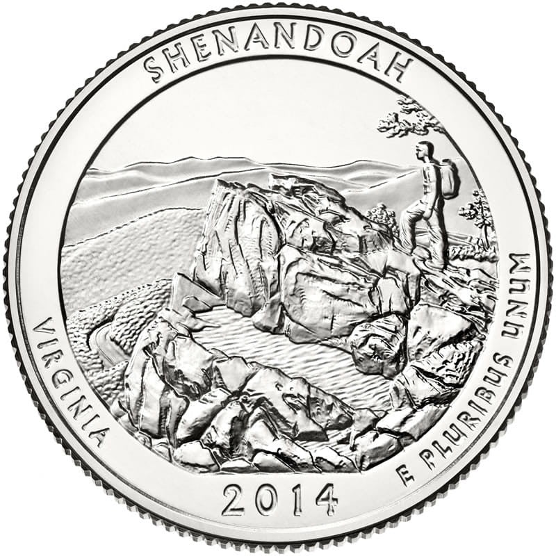 USA 25 c Park narodowy Shenandoah 2014 nr 22