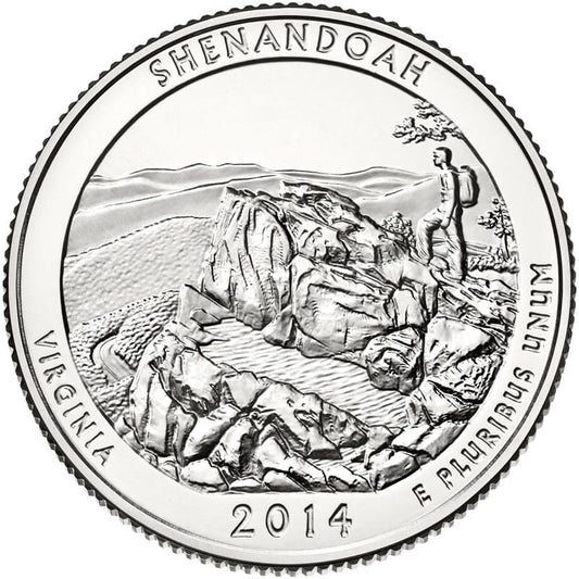 USA 25 c Park narodowy Shenandoah 2014 nr 22