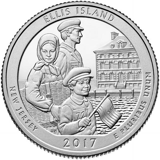 USA 25 c Park narodowy Ellis Island 2017 nr 39
