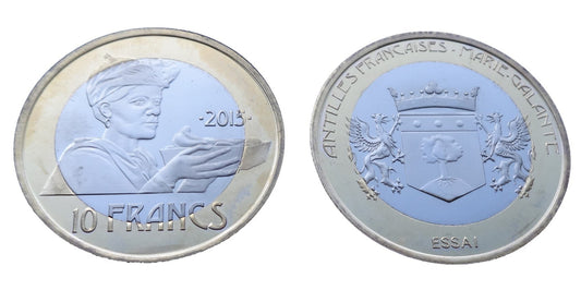 Antyle Francuskie 10 franków Marie - Galante 2015