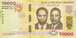 Burundi 10 000 franków Hipopotam 2015 P-54a