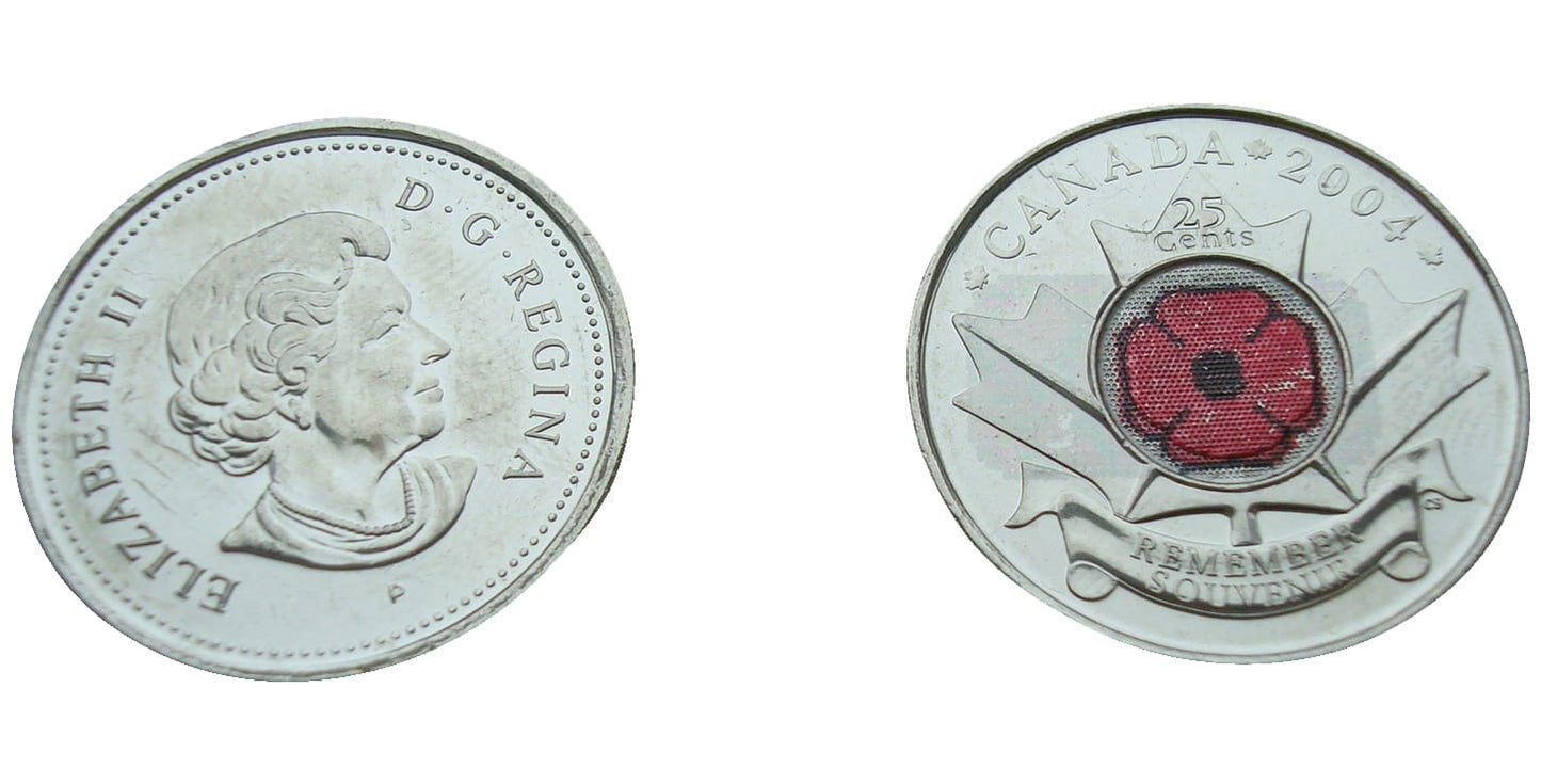Kanada 25 c Remember Souvenir 2004