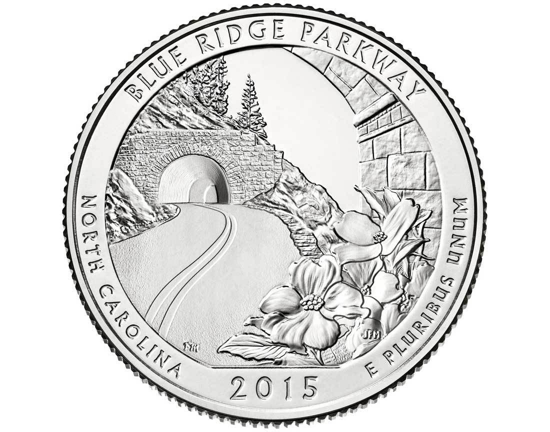 USA 25 c Park narodowy Blue Ridge 2015 nr 28