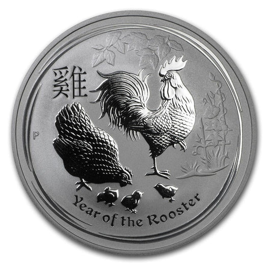 Australia 1$ Lunar Rok koguta 1 Oz Ag.999 2017