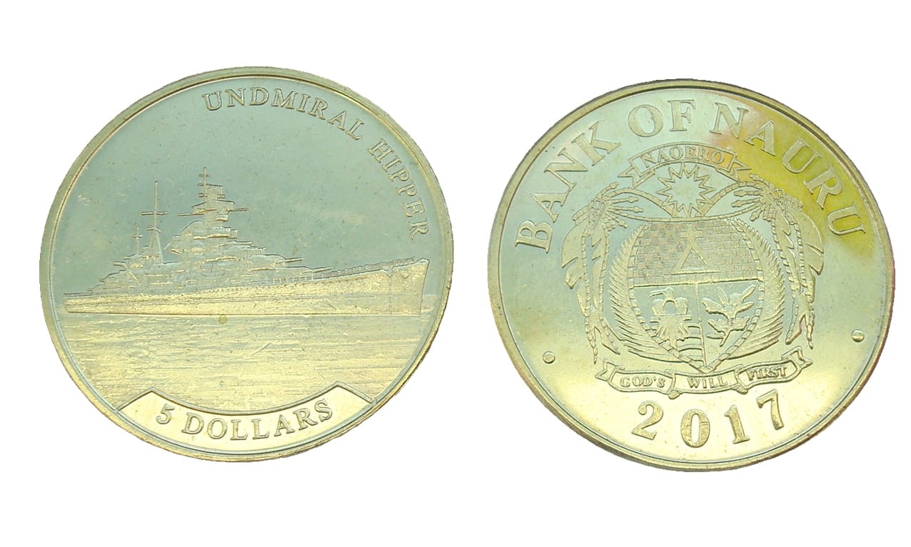 Nauru 5 $ Undmiral Hipper 2017