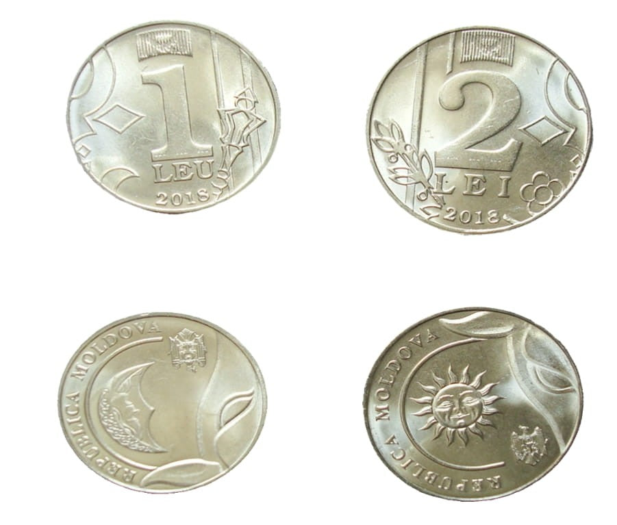 Zestaw menniczy Mołdawia x 2 1,2 lei 2018