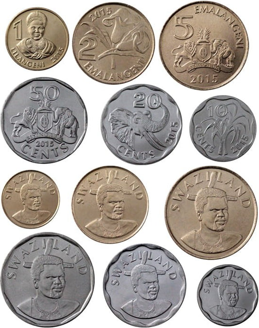 Zestaw menniczy Swaziland x 6 2015