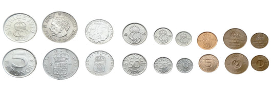 Zestaw menniczy Szwecja x 9