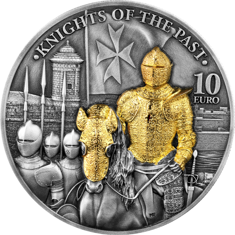Malta 10 euro Knights of the past  2ozAg.999 2023