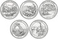 USA 25 c Parki narodowe x5 2014