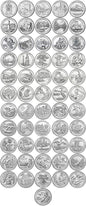 USA 25 c x 56 Parki Beautiful America 2010-2021