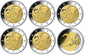 2 euro Niemcy x 5 Erasmus 2022 ADFGJ