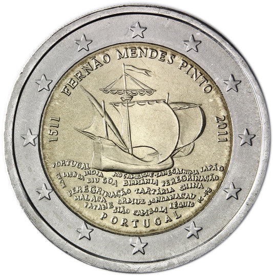2 euro Portugalia Fernao Mendes Pinto 2011
