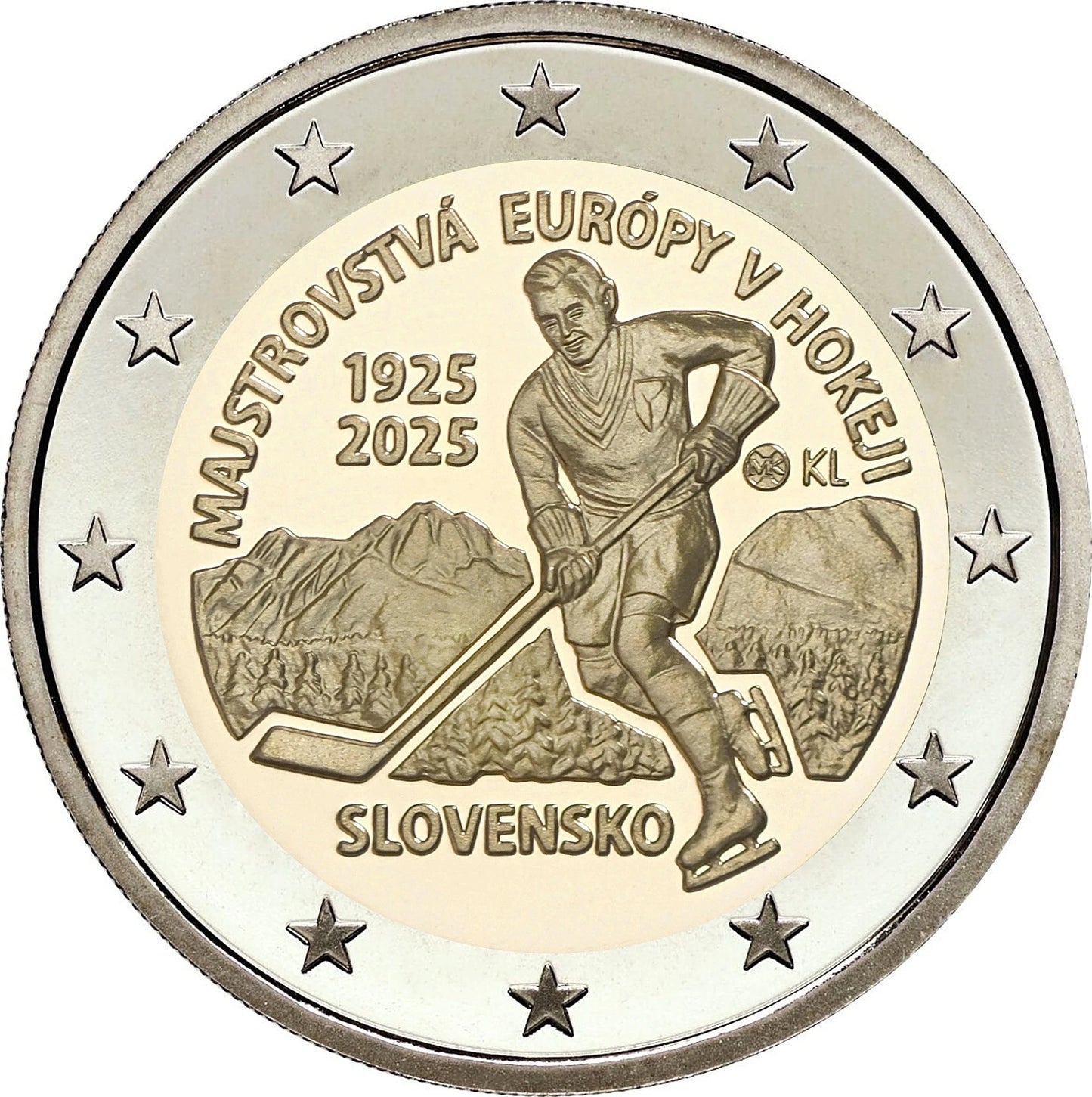 2 euro Słowacja 100 lat Mistrzostw Europy w hokeju 2025
