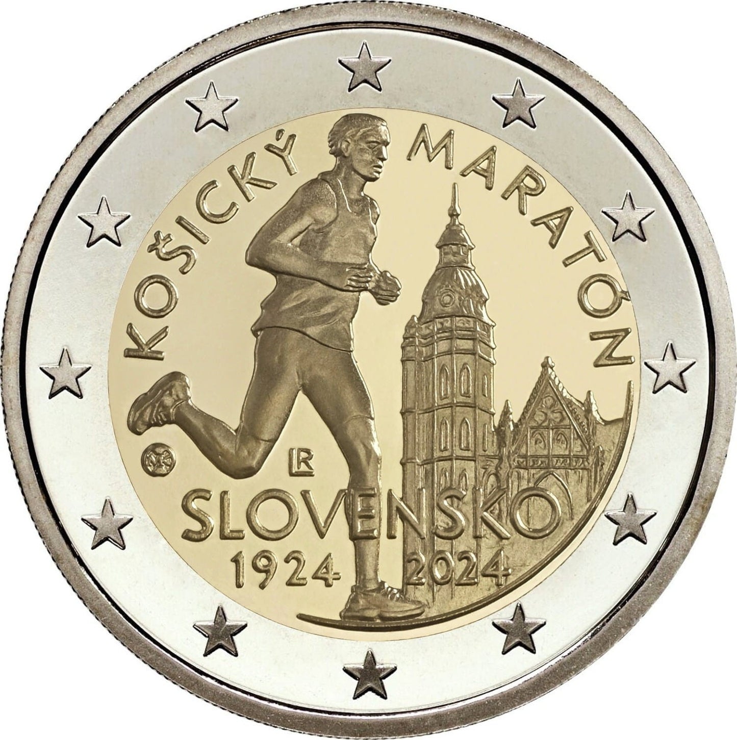 2 euro Słowacja 100 lat koszyckiego maratonu 2024
