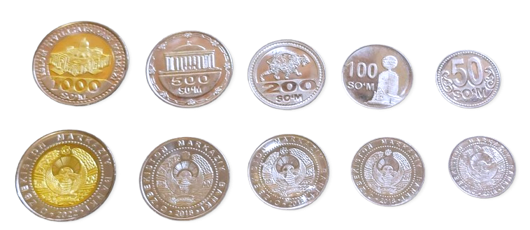 Zestaw menniczy Uzbekistan x5 2018+